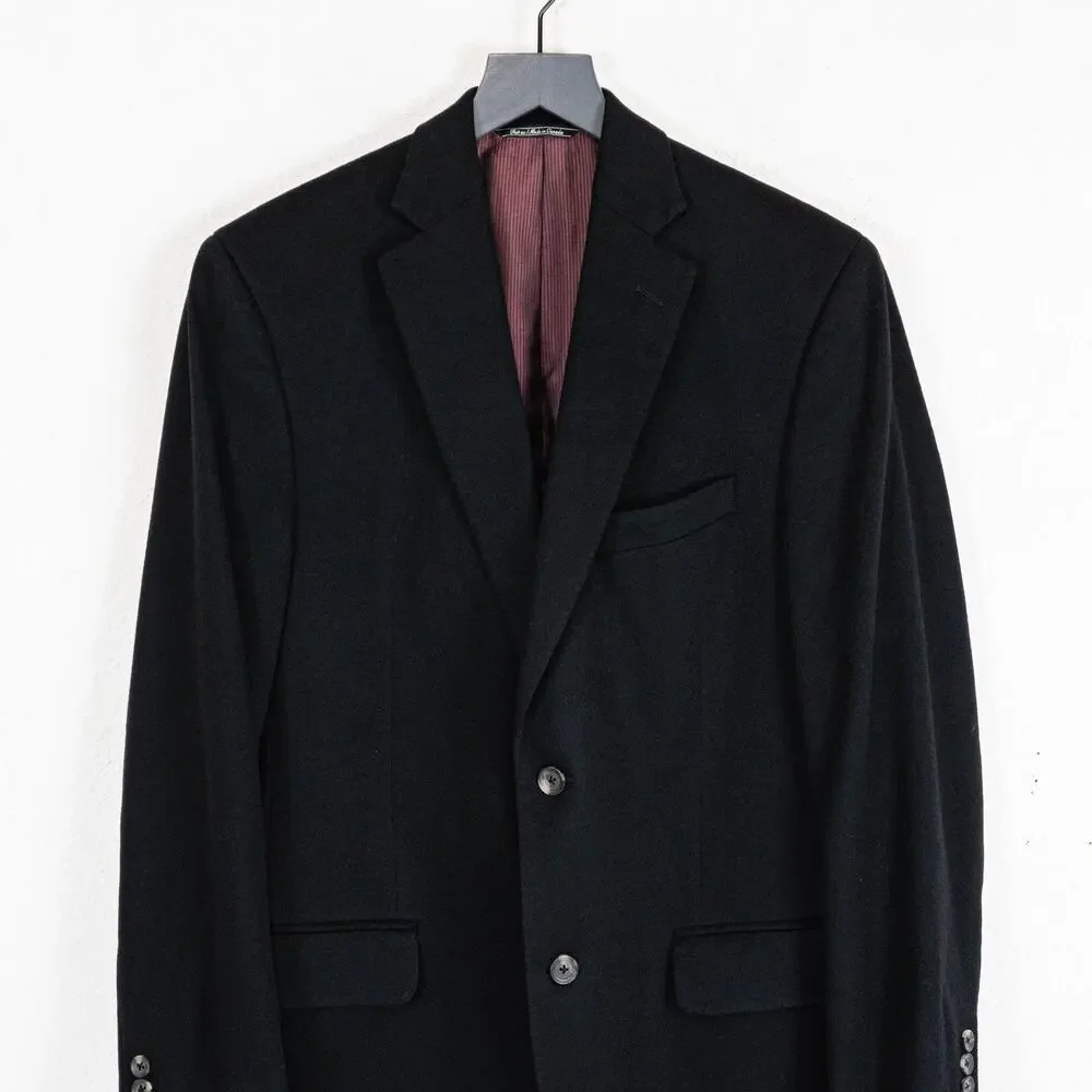 Carroll & Co. Loro Piana 100% Cashmere Blazer Jacket in Black sz 41R